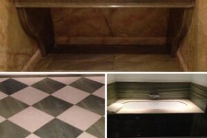 pusta nisza, podłoga w szachownicę, wanna - Metamar