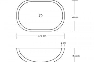 57,5 cm szerokości, 40 cm wysokości - Metamar