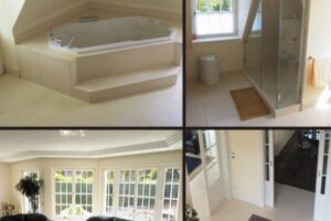 Nowoczesna łazienka z wanną i prysznicem - Metamar