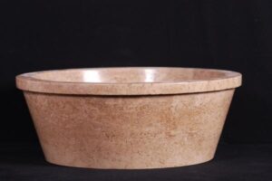 Miseczka z korka, szerokie wylot, jasnobrązowa